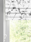 Next Isla Floral roman blind black white 100% cotton - British product