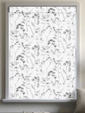Next Isla Floral roman blind black white 100% cotton - British product