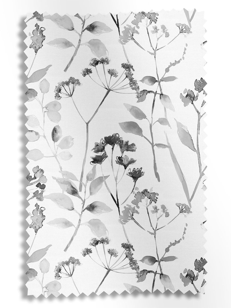 Next Isla Floral roman blind black white 100% cotton - British product