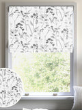 Next Isla Floral roman blind black white 100% cotton - British product