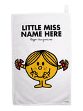 Star Editions Little Miss personalised cotton tea towel 50x70cm - British product