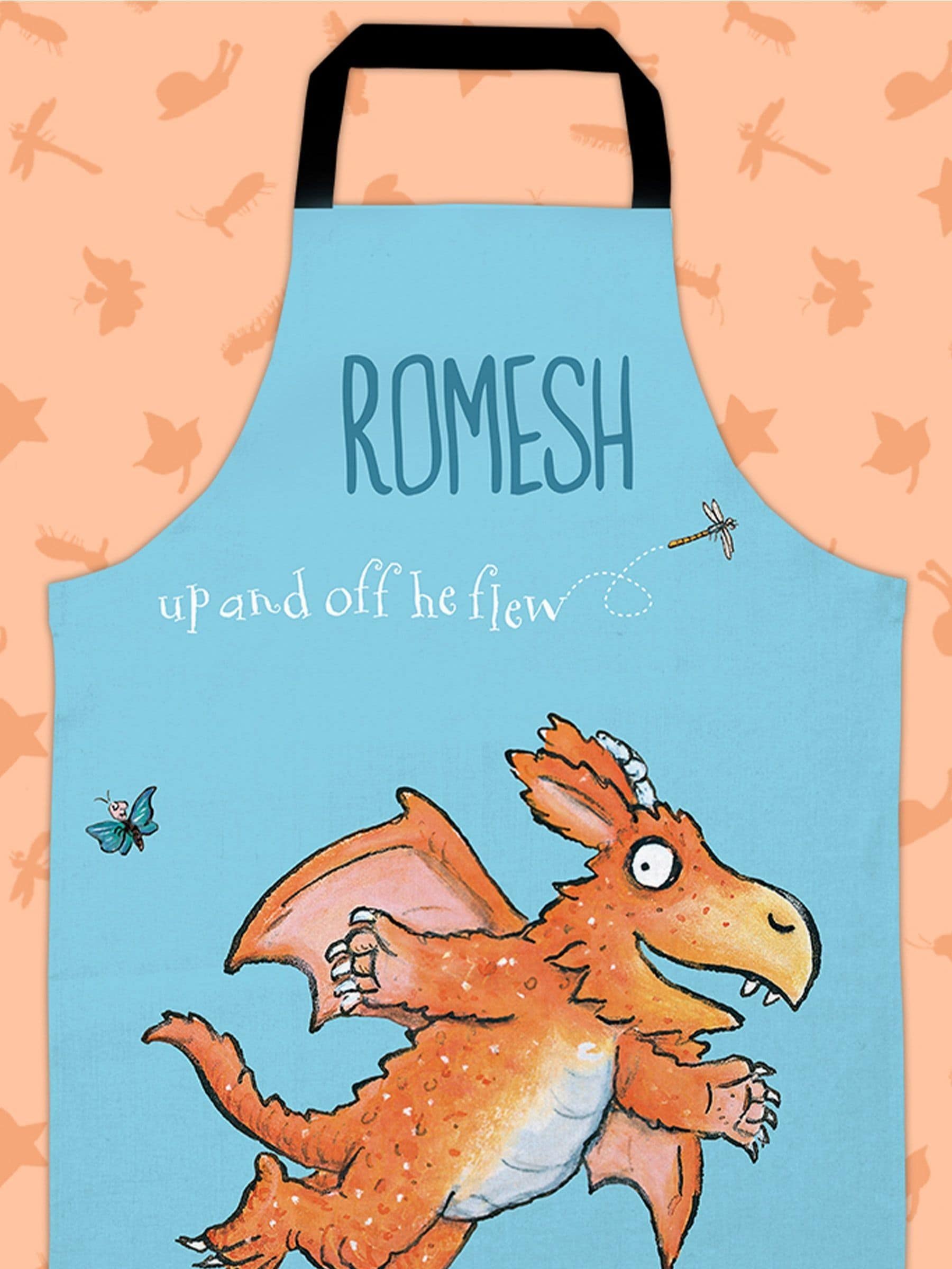 Star Editions personalised Zog apron for children, UK version