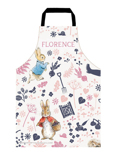 Tablier enfant personnalisé Peter Rabbit rose Star Editions 60x40cm