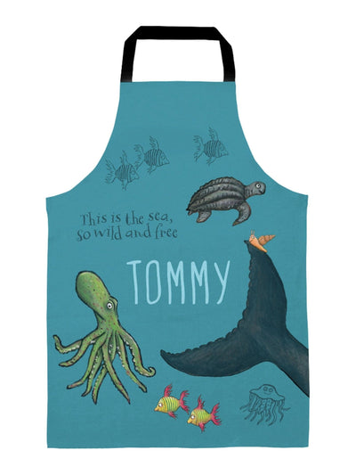 Tablier adulte personnalisé L'escargot et la baleine Star Editions