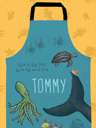 Tablier adulte personnalisé L'escargot et la baleine Star Editions