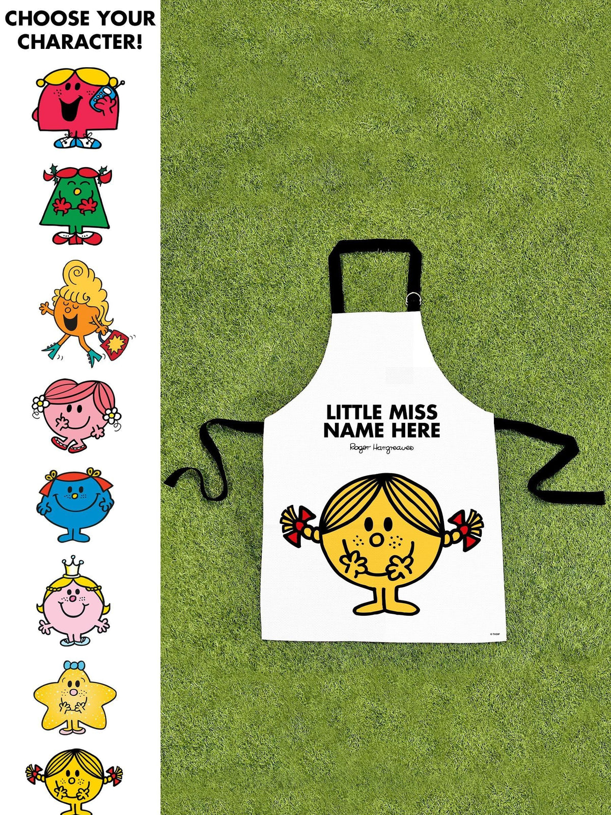 Star Editions Personalised Little Miss childrens apron (British brand)