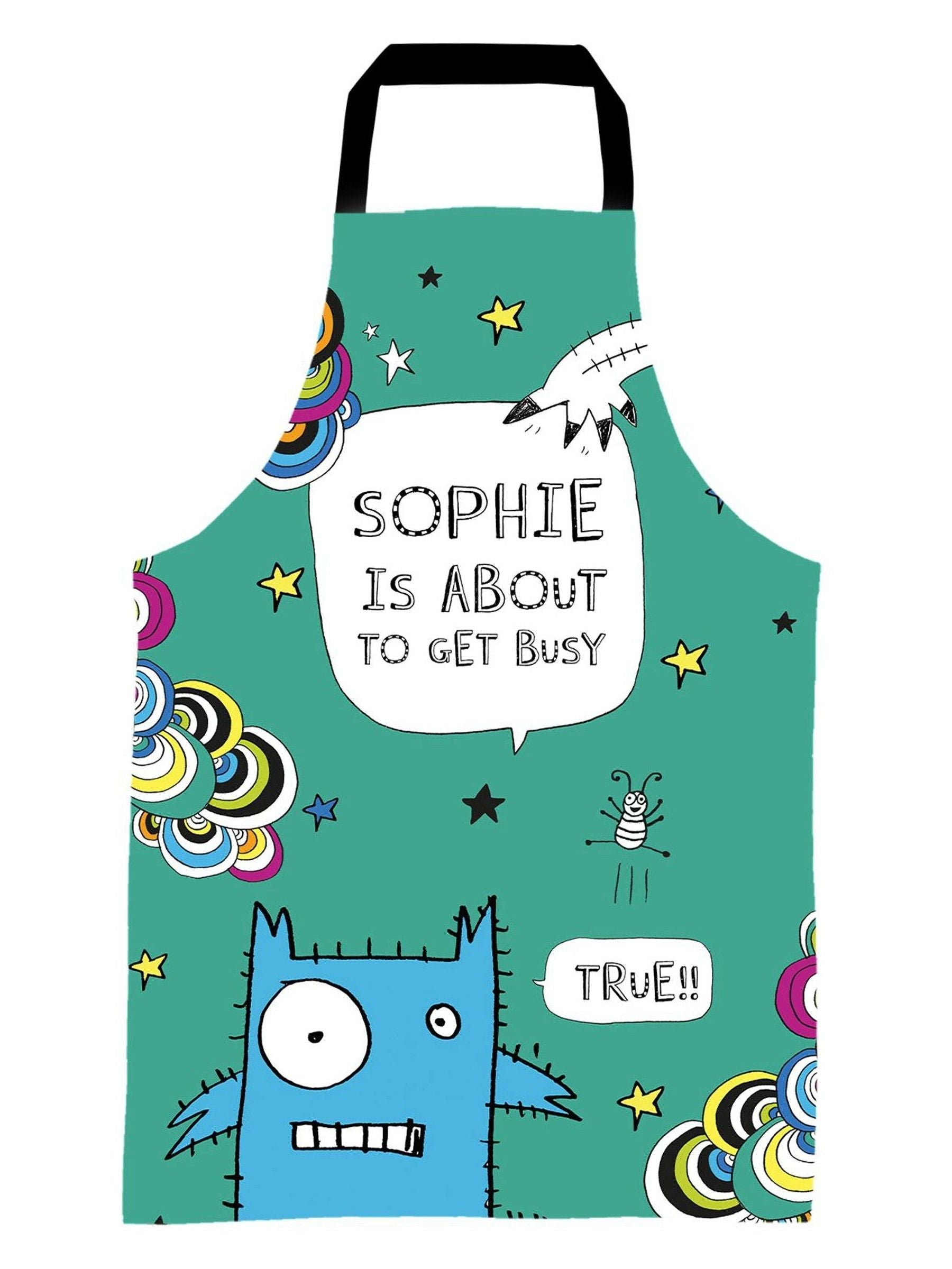 Star Editions personalised Tom Gates apron 60x40 cm, UK version