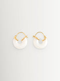 Anni Lu White Petit Swell Hoops