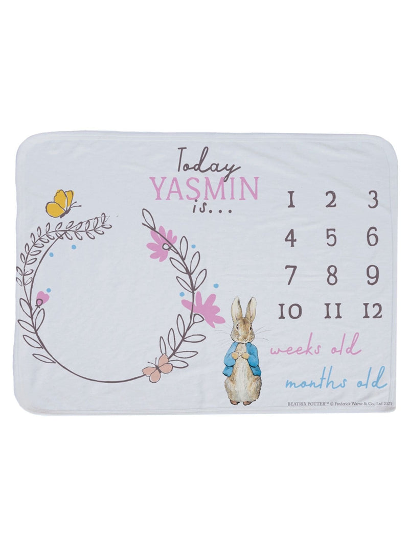 Star Editions personalised Peter Rabbit blanket 69x100cm, UK version