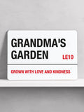 Loveabode personalised man cave white bar sign, UK version