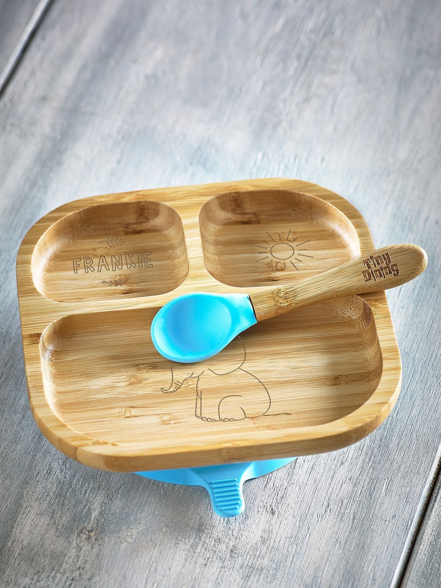 Loveabode personalised baby feeding plate 180mm (British brand)