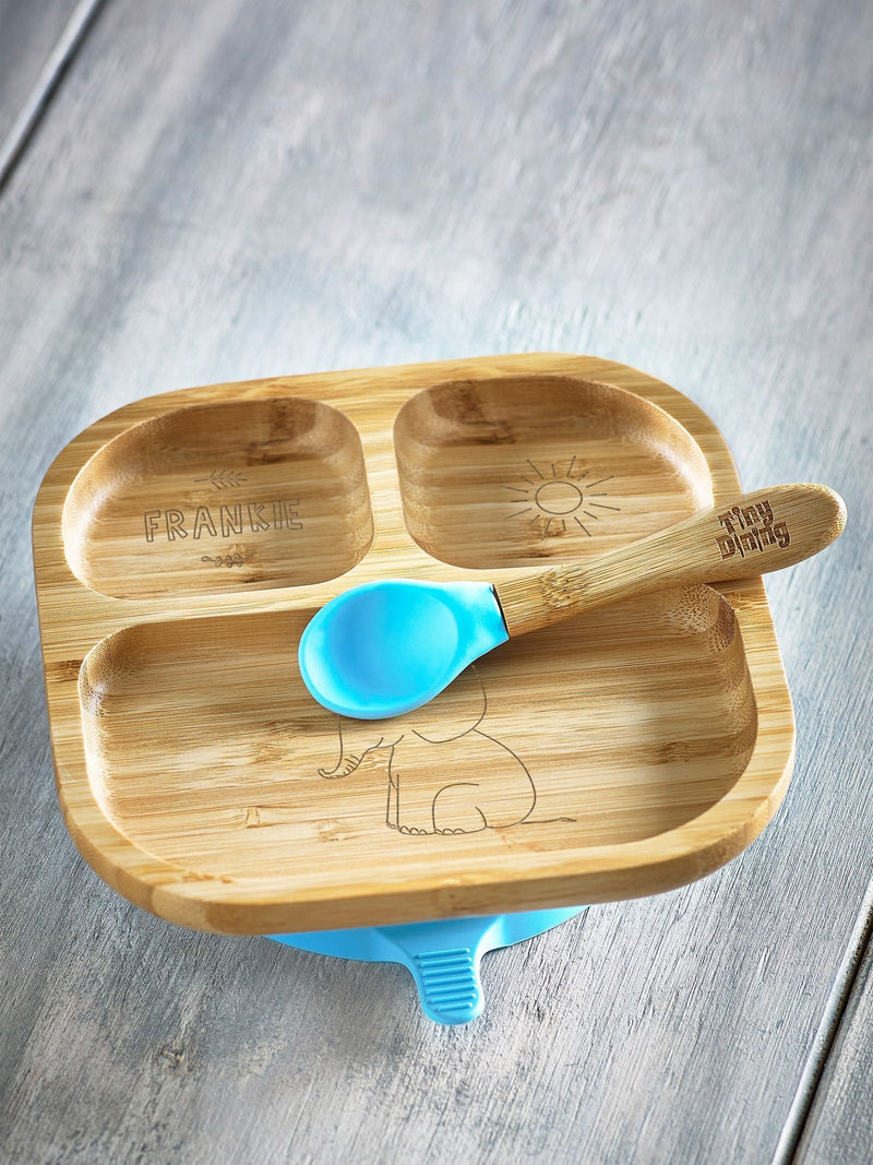 Loveabode personalised baby feeding plate 180mm (British brand)