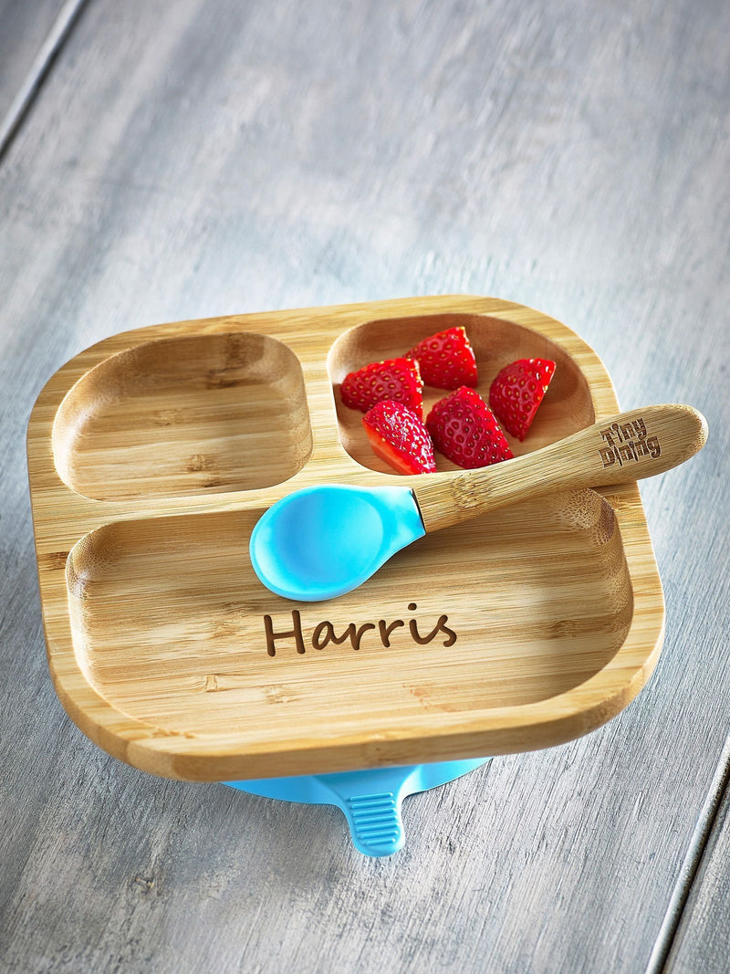 Loveabode personalised baby farm feeding plate 180mm, UK version