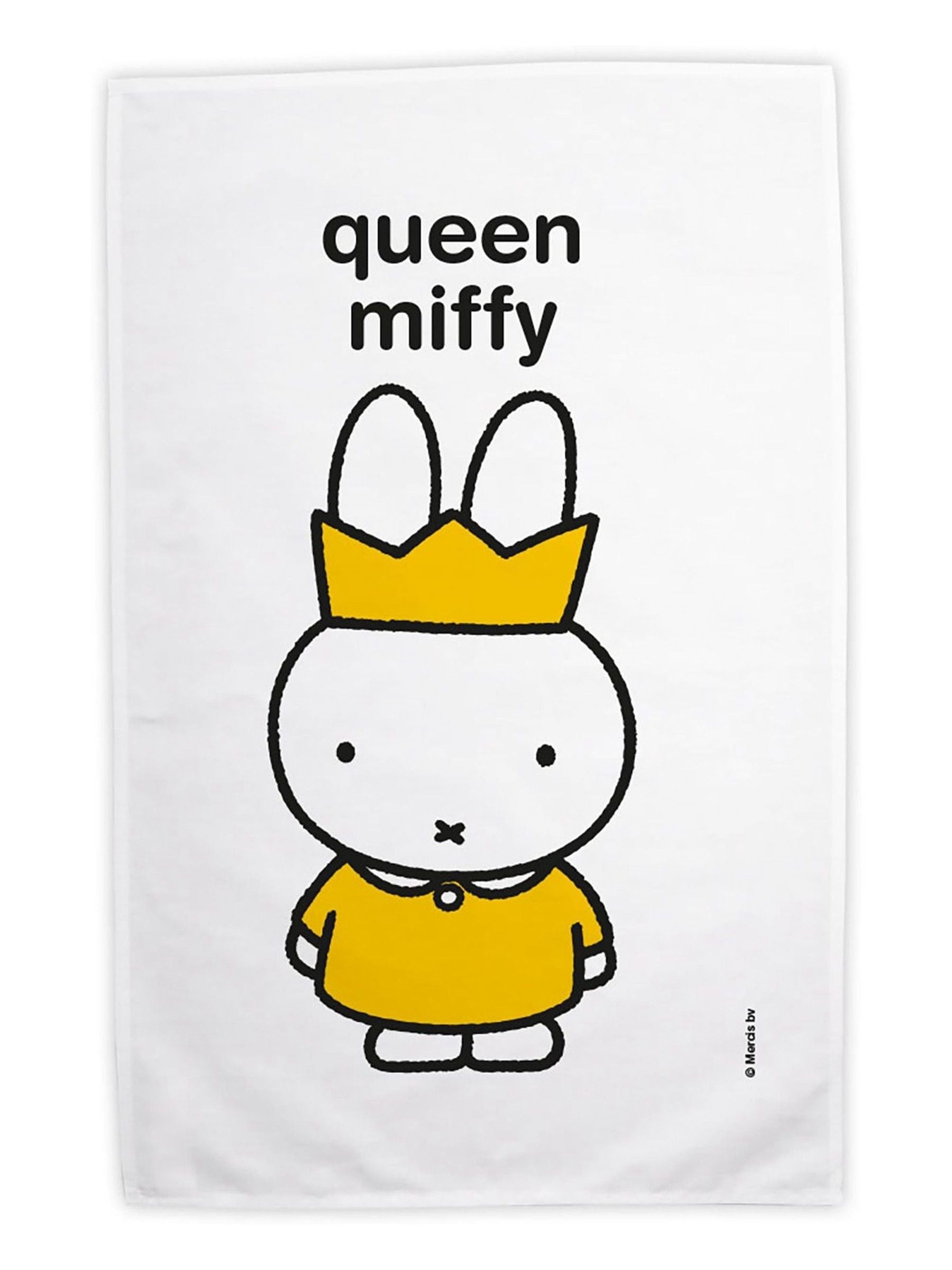 Star Editions personalised Queen Miffy tea towel 50x70cm (British brand)