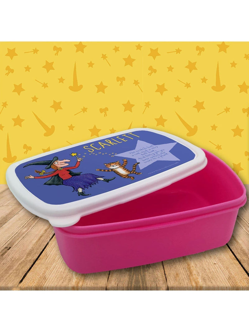 Star Editions Witch and Cat Room on the Broom lunch box, imported from the UK