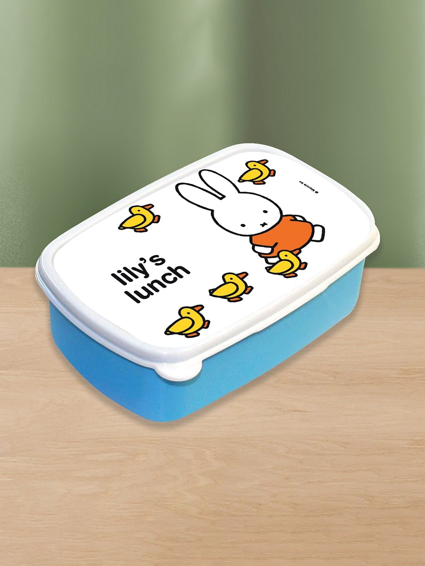 Star Editions blue Miffy personalised lunchbox (British brand)