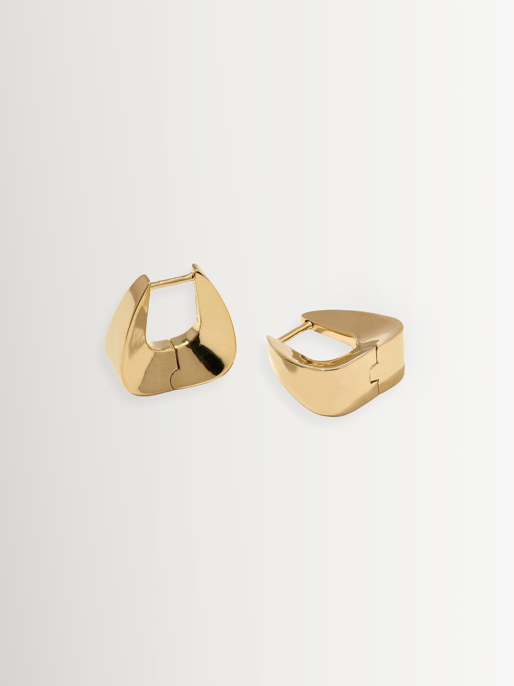 Otiumberg gold vermeil Delta hoops, UK version