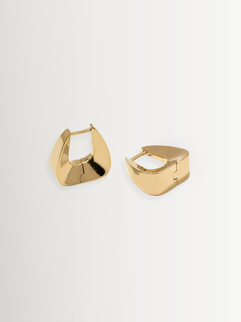Otiumberg gold vermeil Delta hoops, UK version