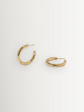 Otiumberg gold vermeil chunky hoop earrings (British brand)