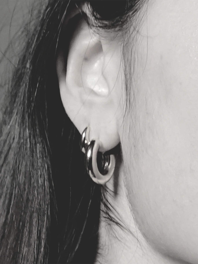 Otiumberg mini chunky hoop earrings 20mm - British product