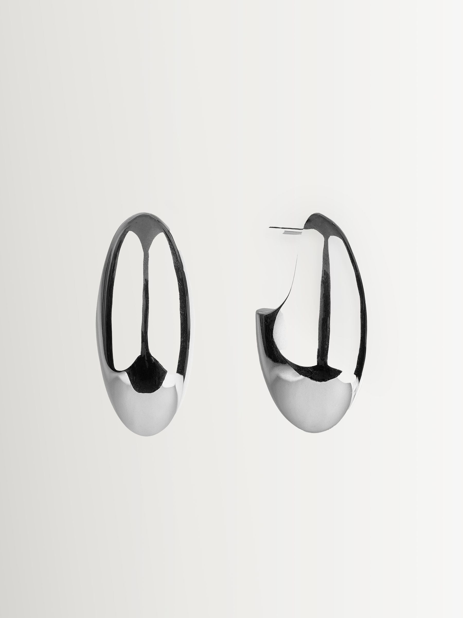 Otiumberg sterling silver pebble earrings (British brand)