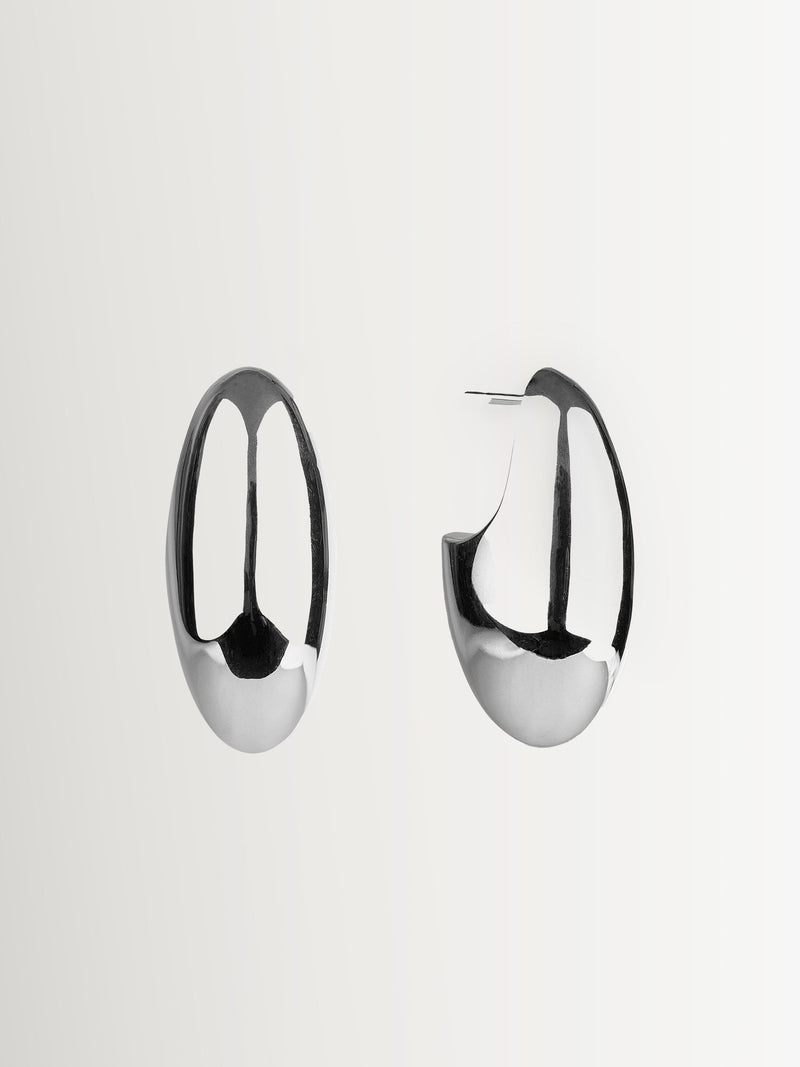 Otiumberg sterling silver pebble earrings (British brand)