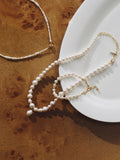 Otiumberg pearl link up necklace with freshwater pearls, imported from the UK