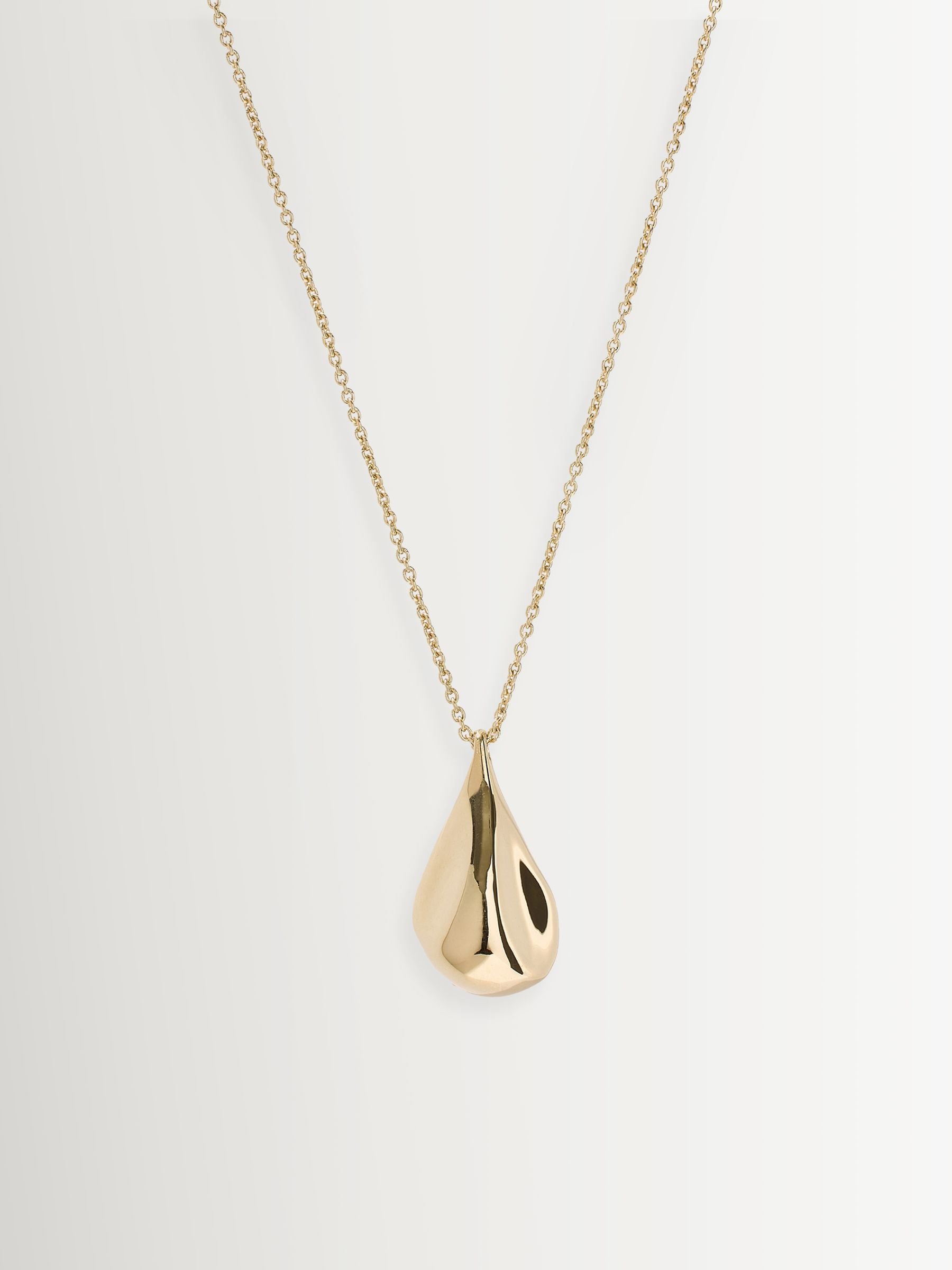 Otiumberg gold vermeil fluid pebble necklace (British brand)