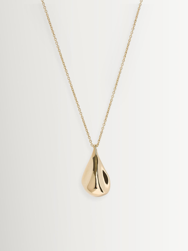 Otiumberg gold vermeil fluid pebble necklace (British brand)