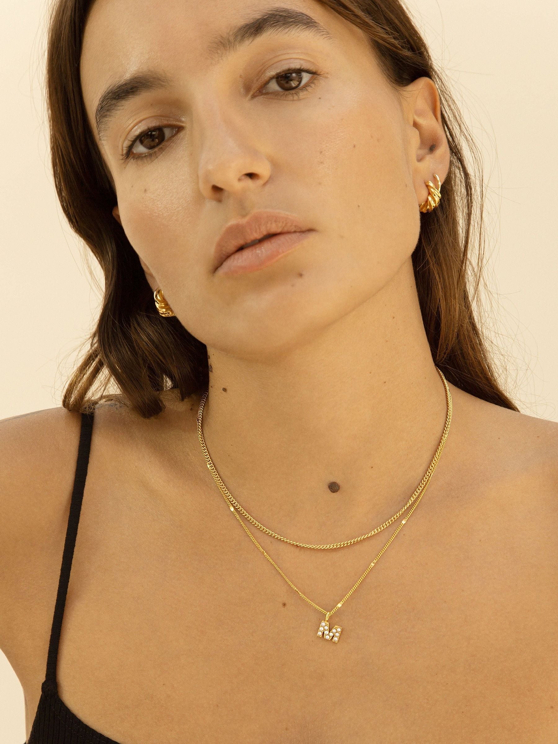 Otiumberg Gold Vermeil mini graduated hoops, imported from the UK