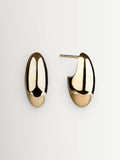 Otiumberg small pebble gold vermeil earrings - British product