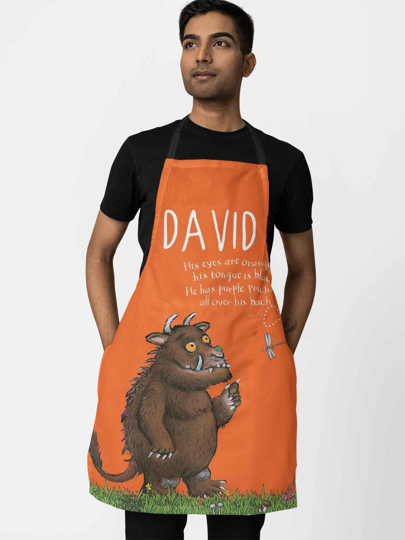 Star Editions Adults Orange Personalsied Gruffalo 100% Cotton Apron