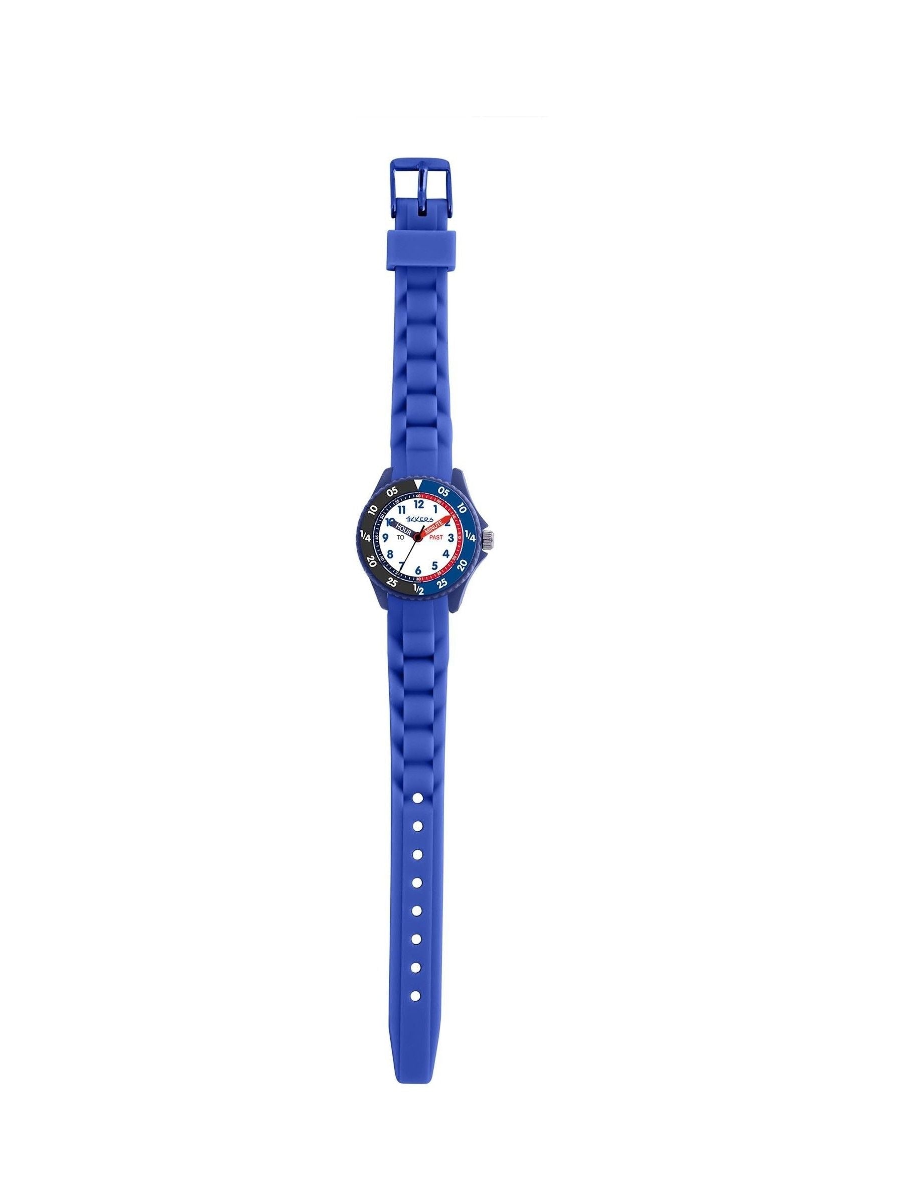 Tikkers lilac and pink time teacher watch with silicone strap, imported from the UK