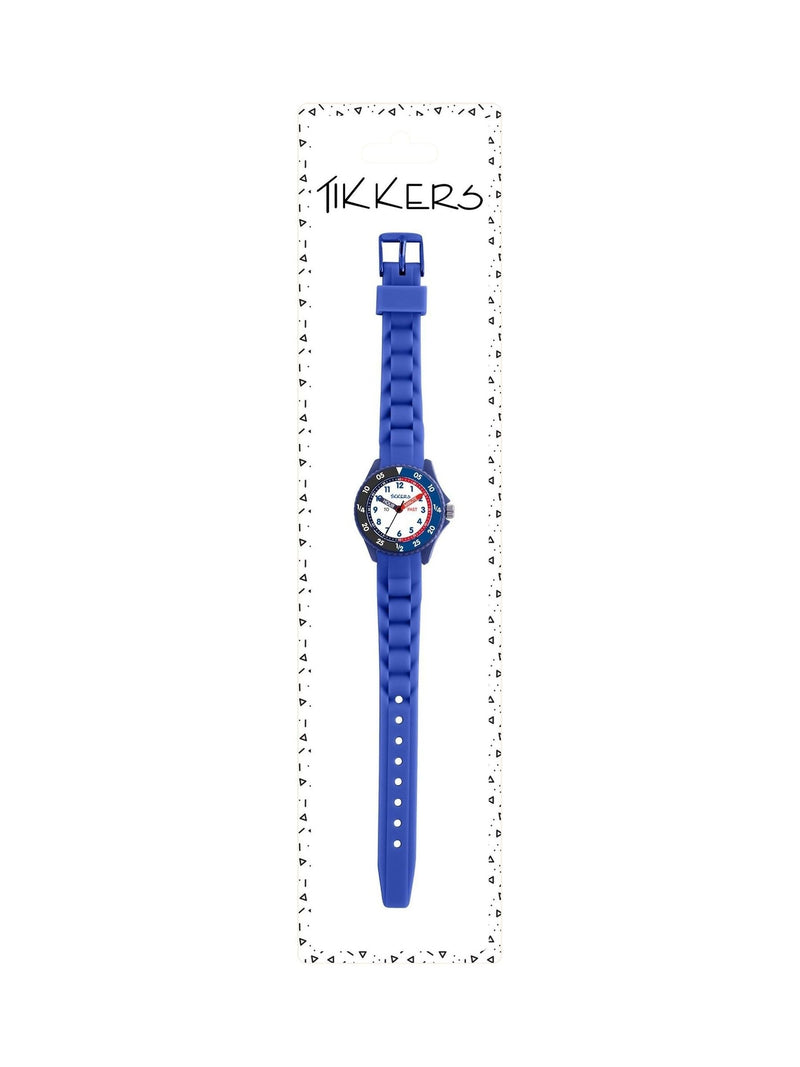 Tikkers lilac and pink time teacher watch with silicone strap, imported from the UK