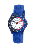 Tikkers lilac and pink time teacher watch with silicone strap, imported from the UK