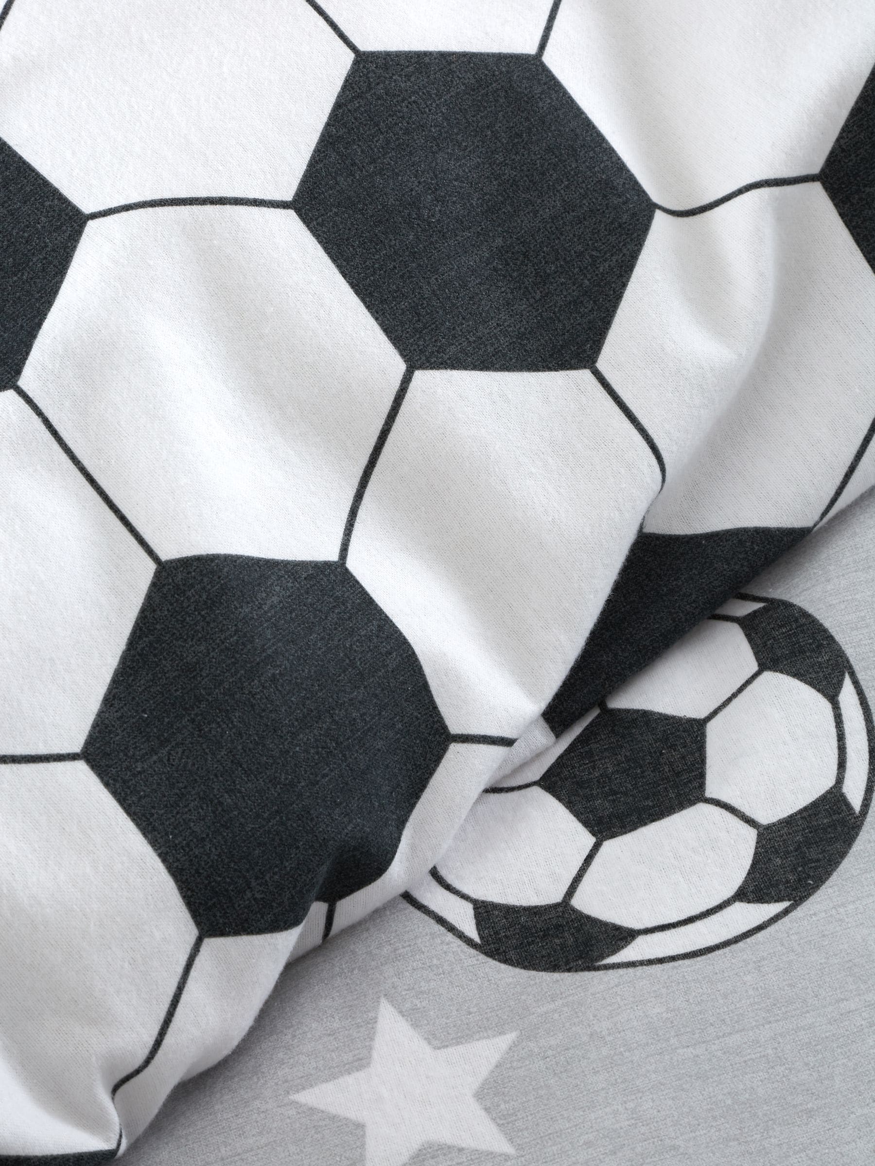 Catherine Lansfield football duvet cover set in grey - British product