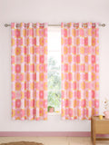 Catherine Lansfield retro daisy eyelet curtains 168x183cm, UK version