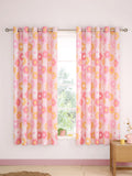 Catherine Lansfield retro daisy eyelet curtains 168x183cm, UK version