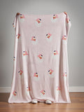 Catherine Lansfield vintage Santa fleece throw 130x170cm, UK version