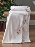 Catherine Lansfield vintage Santa fleece throw 130x170cm, UK version