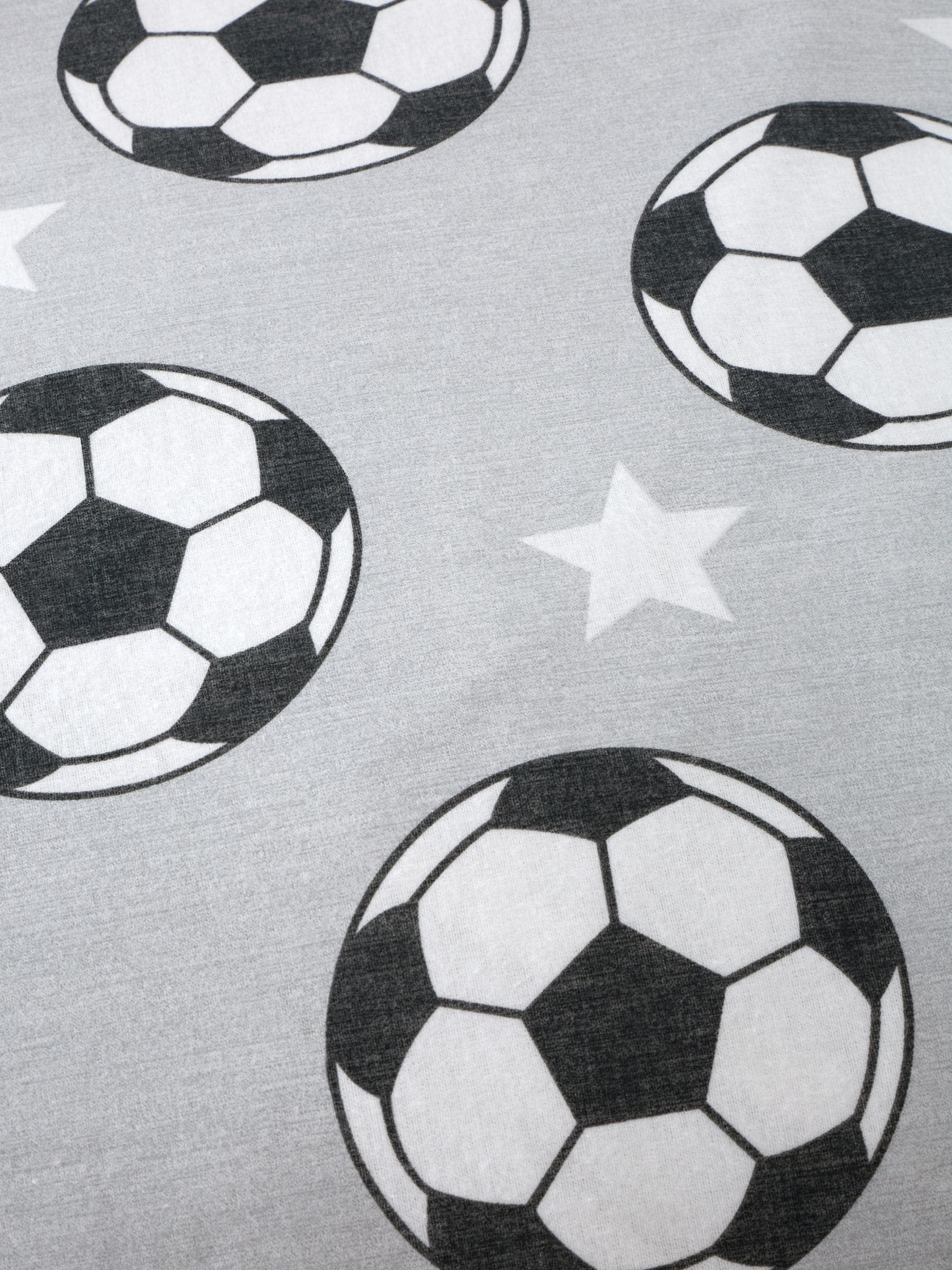 Catherine Lansfield grey football fitted sheet - British product