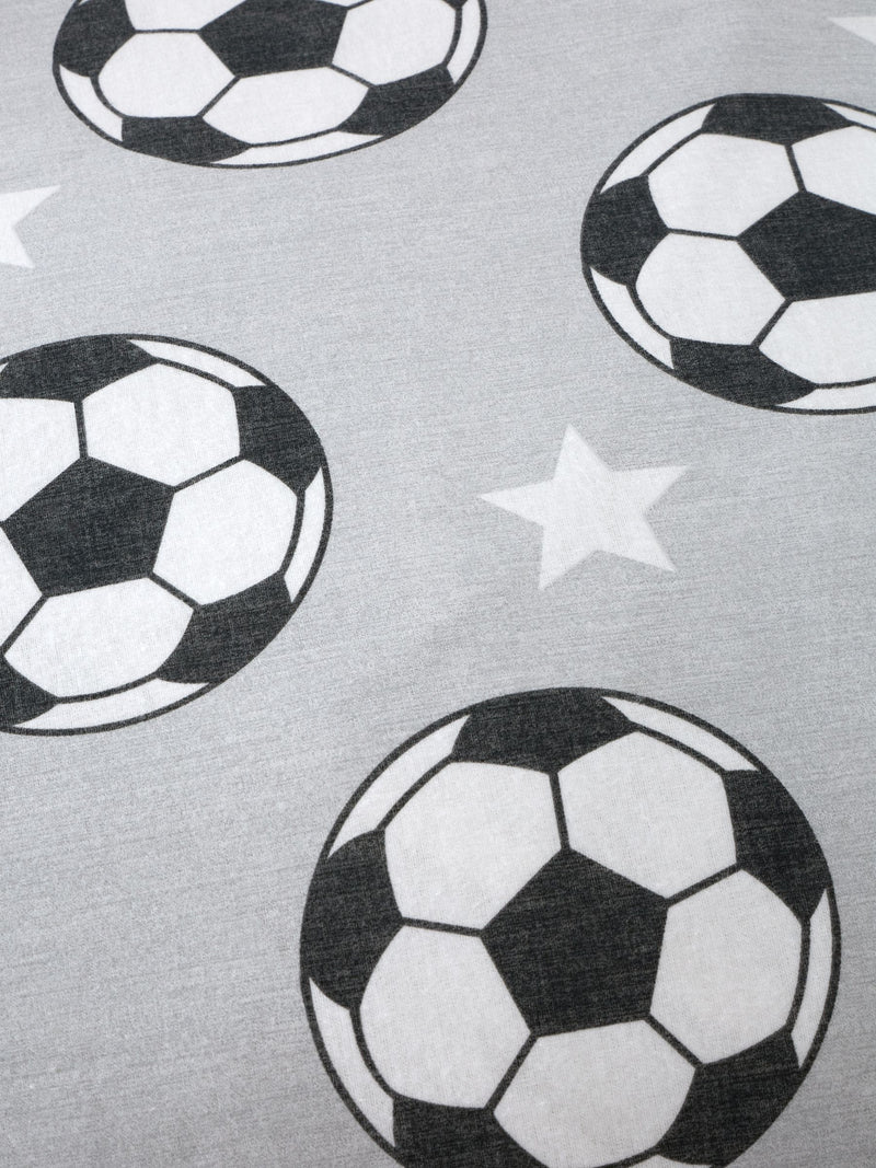 Catherine Lansfield grey football fitted sheet - British product