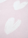 Catherine Lansfield pink hearts fitted bed sheet - British product