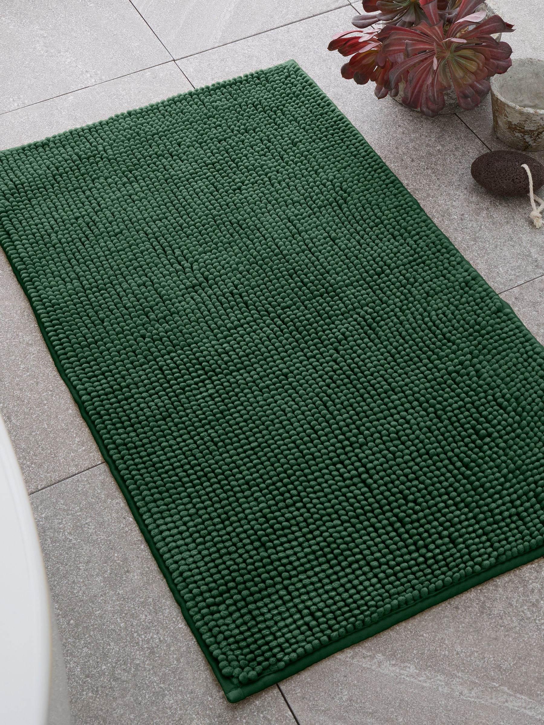 Catherine Lansfield Ochre Bobble Bath Mat 50x80 cm