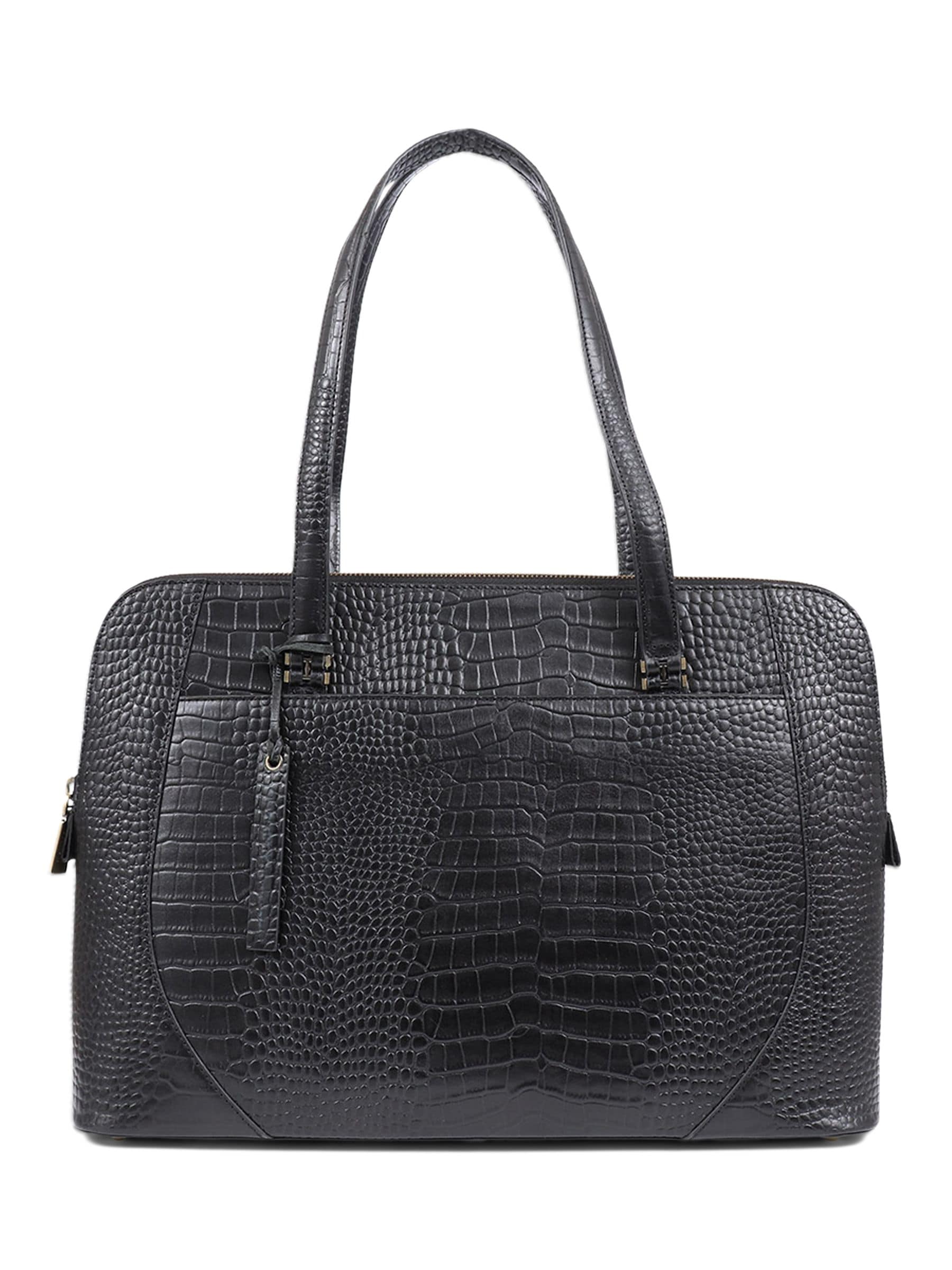 Jones Bootmaker Tan Croc Wynter Shoulder Bag