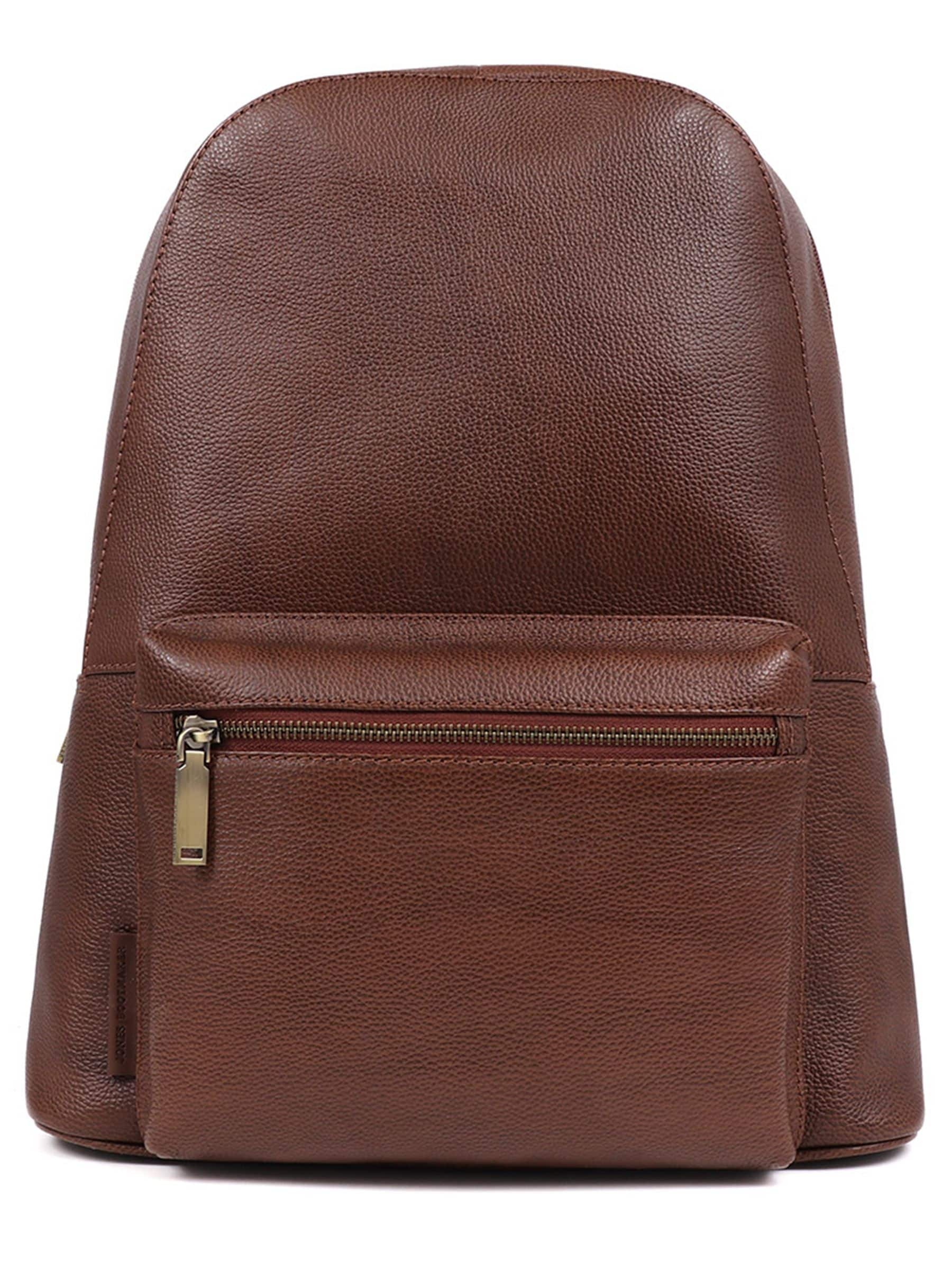 Jones Bootmaker brown Vally leather backpack, imported from the UK