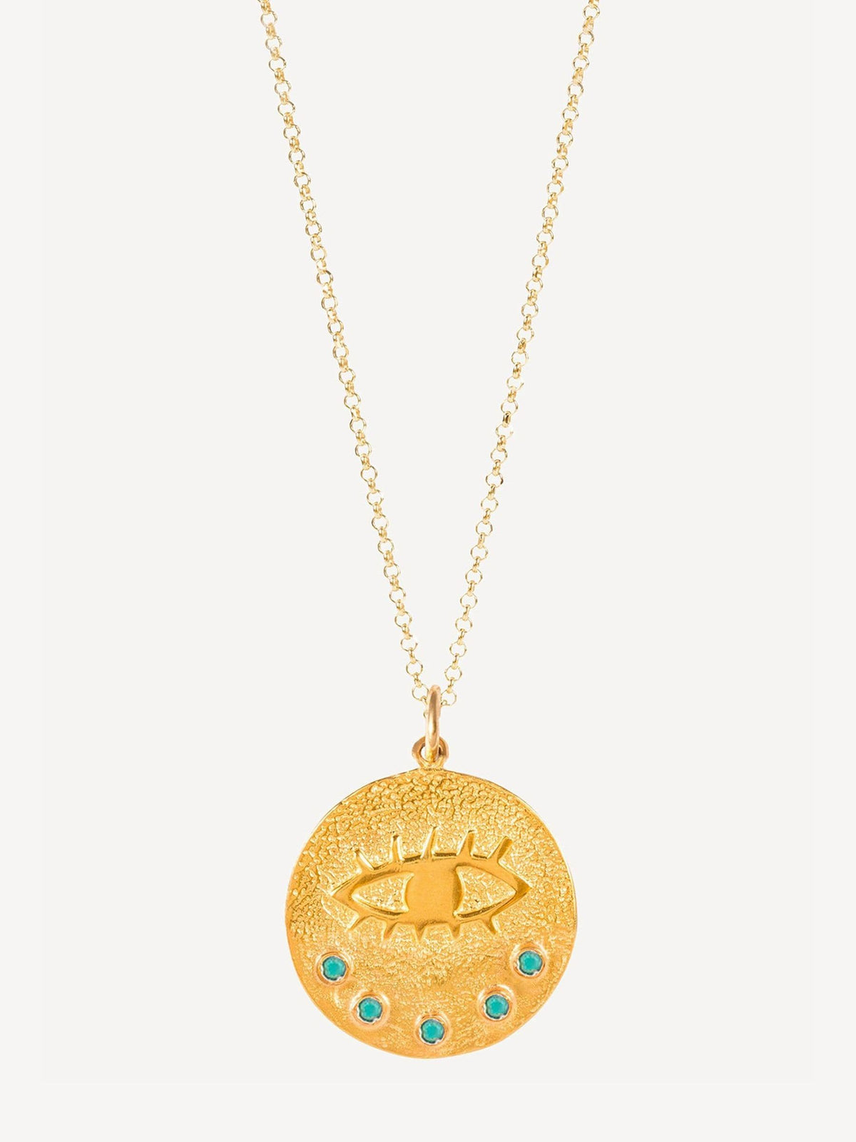 Adjustable Gold Plated Chain with Zirconia Gemstone Medallion