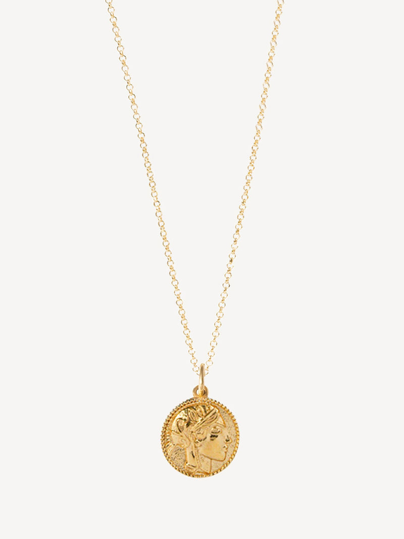 Hermina Athens Gold Plated Athena Thin Chain
