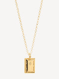 Hermina Athens Gold Plated Angel Pendant Necklace