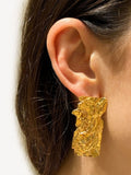 Hermina Athens gold plated Nike foil earrings, UK version